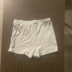 women’s grey cotton shorts